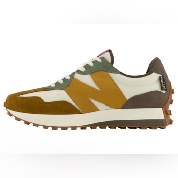 New Balance Men's Tan and Green Sneakers - Picture 2 of 12